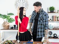 Dolly Paige Gets To Grips With Stepdads Tool